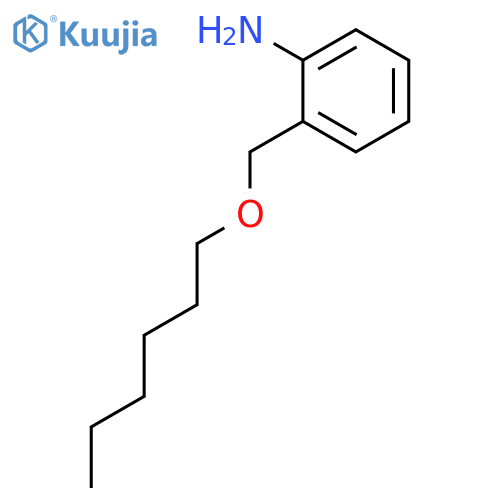 2-Hexyloxymethyl-phenylamine structure