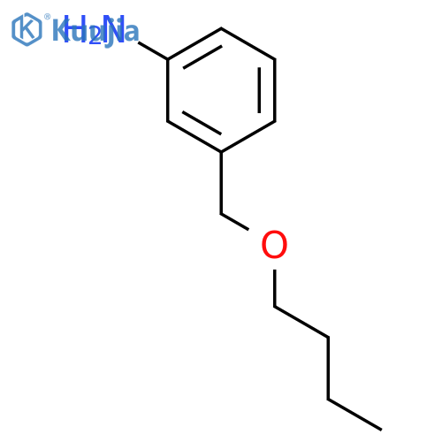 Benzenamine, 3-(butoxymethyl)- structure