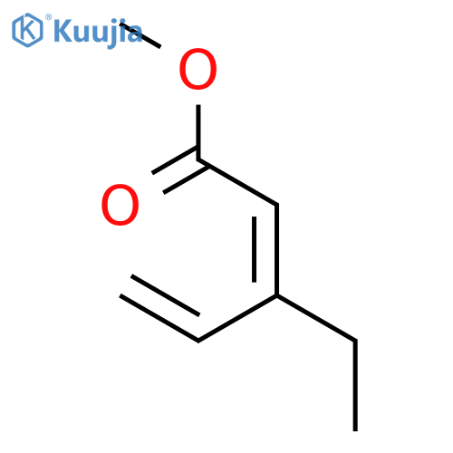 2,4-Pentadienoic acid, 3-ethyl-, methyl ester, (E)- structure