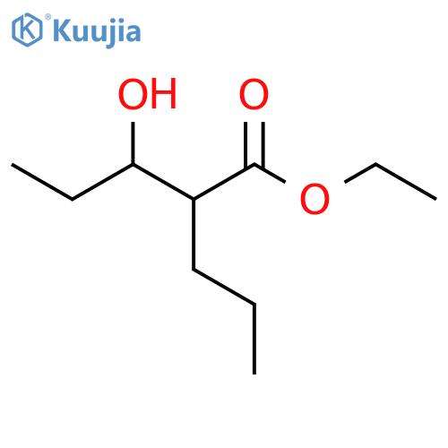 Pentanoic acid,3-hydroxy-2-propyl-, ethyl ester structure