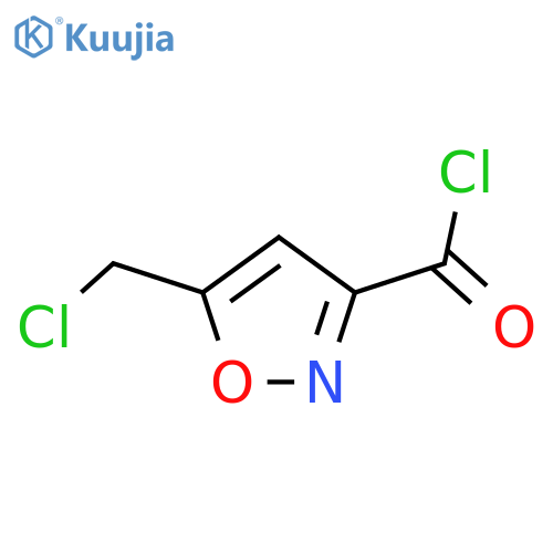 3-Isoxazolecarbonylchloride, 5-(chloromethyl)- structure