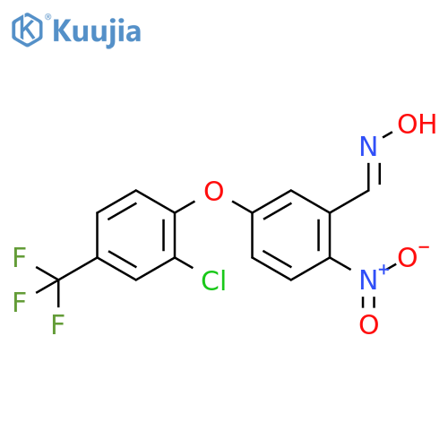 BENZALDEHYDE, 5-[2-CHLORO-4-(TRIFLUOROMETHYL)PHENOXY]-2-NITRO-, OXIME structure