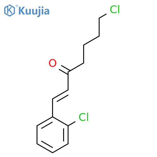 1-HEPTEN-3-ONE, 7-CHLORO-1-(2-CHLOROPHENYL)- structure