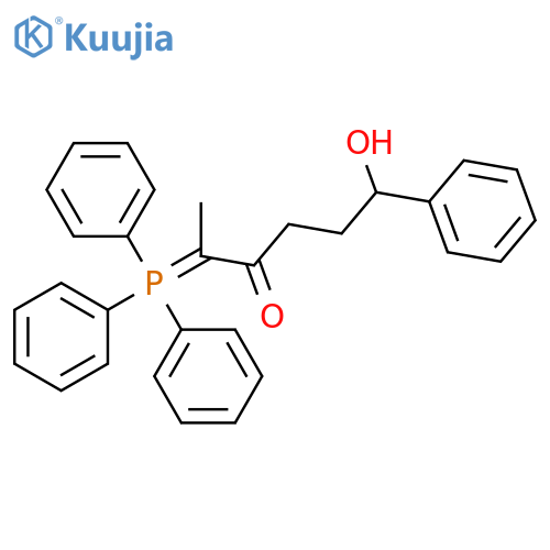 3-HEXANONE, 6-HYDROXY-6-PHENYL-2-(TRIPHENYLPHOSPHORANYLIDENE)- structure