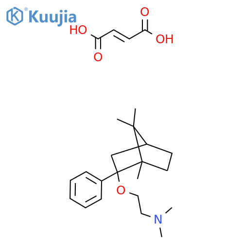 (E)-But-2-enedioic acid;N,N-dimethyl-2-[(1,7,7-trimethyl-2-phenyl-2-bicyclo[2.2.1]heptanyl)oxy]ethanamine structure