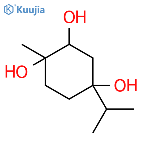 (+)-(1R*,2R*,4R*)-1,2,4-trihydroxy-p-menthane structure
