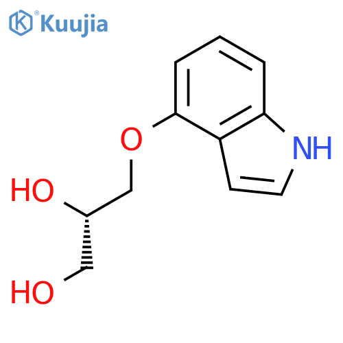 1,2-PROPANEDIOL, 3-(1H-INDOL-4-YLOXY)-, (2S)- structure