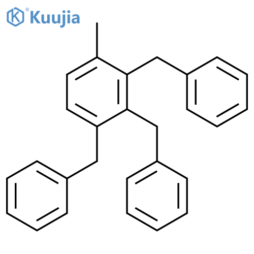 1,1',1''-[(4-Methylbenzene-1,2,3-triyl)tris(methylene)]tribenzene structure