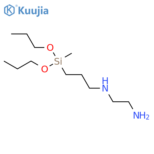 1,2-Ethanediamine, N-[3-(methyldipropoxysilyl)propyl]- structure