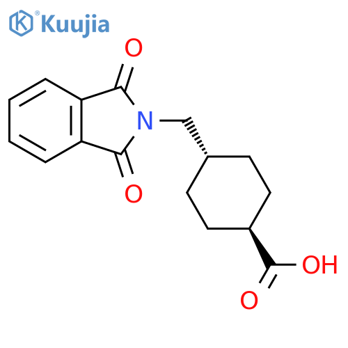 (trans)-4-((1,3-dioxoisoindolin-2-yl)methyl)cyclohexanecarboxylic acid structure