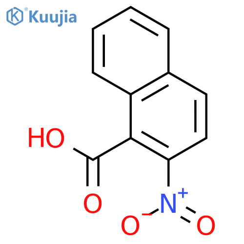 Naphthalenecarboxylic acid, nitro- structure