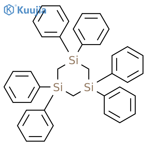 1,3,5-Trisilacyclohexane, 1,1,3,3,5,5-hexaphenyl- structure