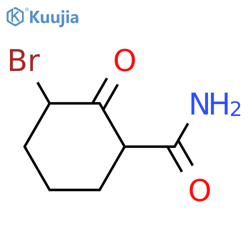 3-Bromo-2-oxocyclohexanecarboxamide structure