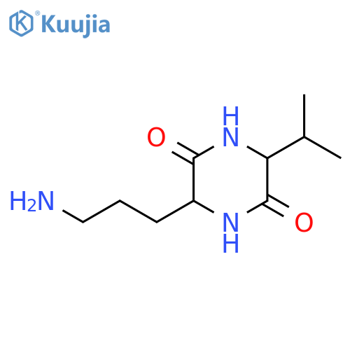 2,5-Piperazinedione, 3-(3-aminopropyl)-6-isopropyl- (8CI) structure