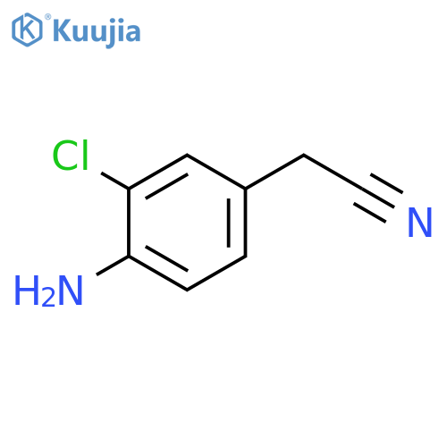 2-(4-amino-3-chlorophenyl)acetonitrile structure