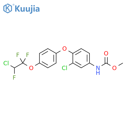 Carbamic acid,[3-chloro-4-[4-(2-chloro-1,1,2-trifluoroethoxy)phenoxy]phenyl]-, methylester structure