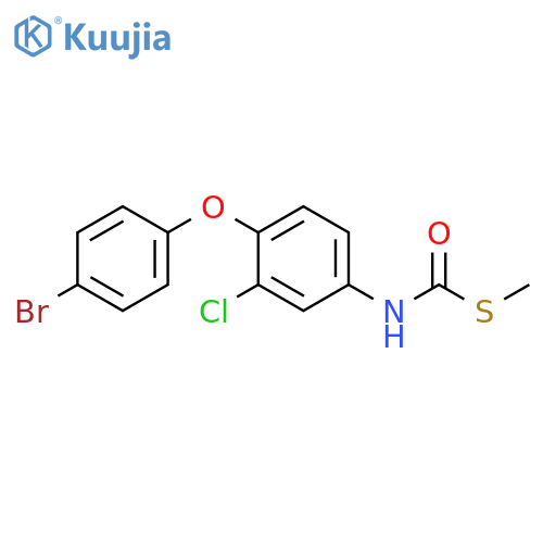 Carbamothioic acid, [4-(4-bromophenoxy)-3-chlorophenyl]-, S-methylester structure