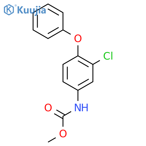 Carbamic acid, (3-chloro-4-phenoxyphenyl)-, methyl ester structure
