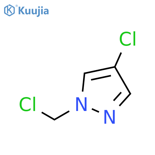 4-chloro-1-(chloromethyl)-1H-pyrazole structure