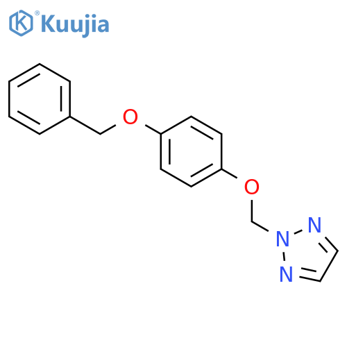 2H-1,2,3-Triazole, 2-[[4-(phenylmethoxy)phenoxy]methyl]- structure