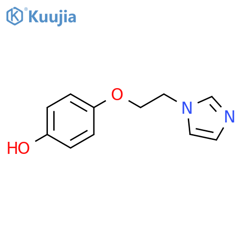 Phenol, 4-[2-(1H-imidazol-1-yl)ethoxy]- structure