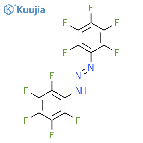 (1E)-1,3-Bis(pentafluorophenyl)triaz-1-ene structure