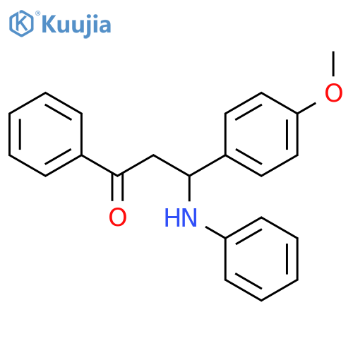1-Propanone, 3-(4-methoxyphenyl)-1-phenyl-3-(phenylamino)- structure