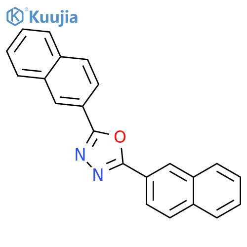 2,5-di(2-naphthyl)-1,3,4-oxadiazole structure