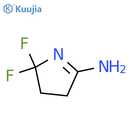 1-Pyrroline,2-amino-5,5-difluoro-(8CI) structure
