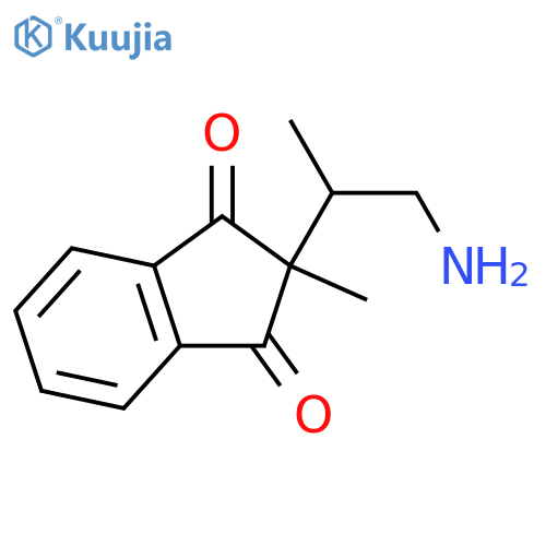 1H-Indene-1,3(2H)-dione,2-(2-amino-1-methylethyl)-2-methyl- structure