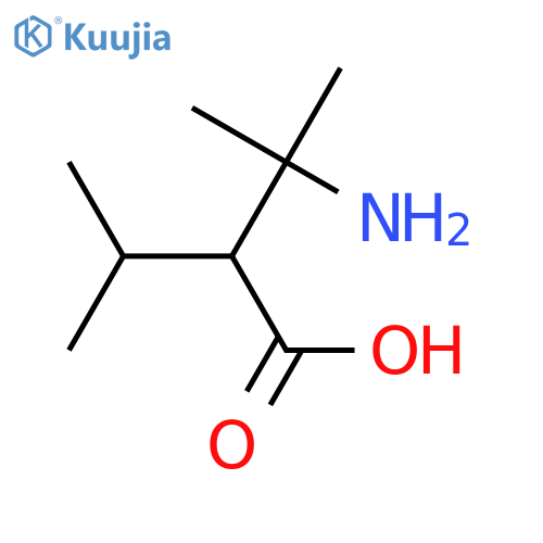 Butanoic acid,3-amino-3-methyl-2-(1-methylethyl)- structure
