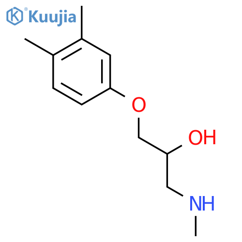 2-Propanol,1-(3,4-dimethylphenoxy)-3-(methylamino)- structure