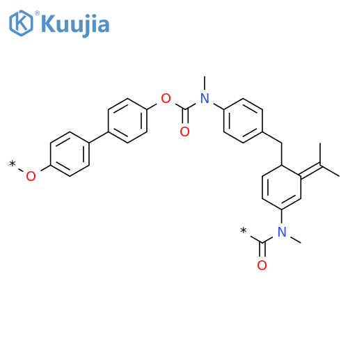 Poly[oxy-1,4-phenylene(1-methylethylidene)-1,4-phenyleneoxycarbonyl(methylimino)-1,4-phenylenemethylene-1,4-phenylene(methylimino)carbonyl] structure