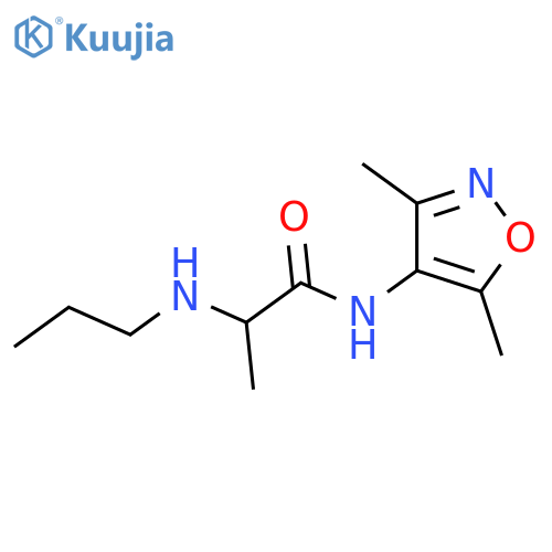 Propanamide,N-(3,5-dimethyl-4-isoxazolyl)-2-(propylamino)- structure