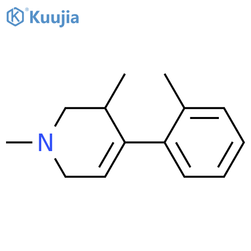 Pyridine, 1,2,3,6-tetrahydro-1,3-dimethyl-4-o-tolyl- (8CI) structure