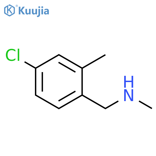 (4-chloro-2-methylphenyl)methyl(methyl)amine structure