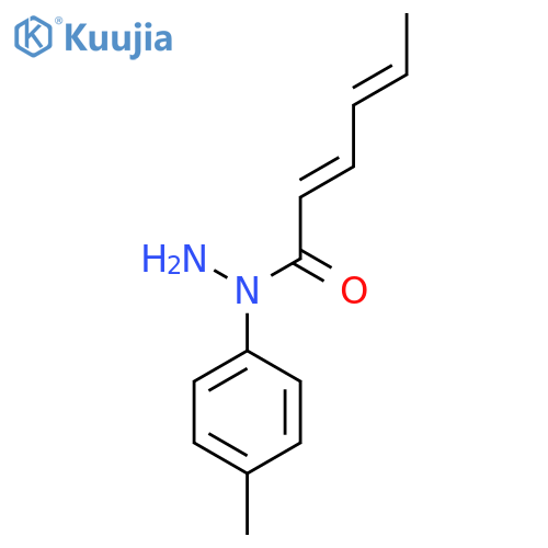 N-(4-Methylphenyl)hexa-2,4-dienehydrazide structure