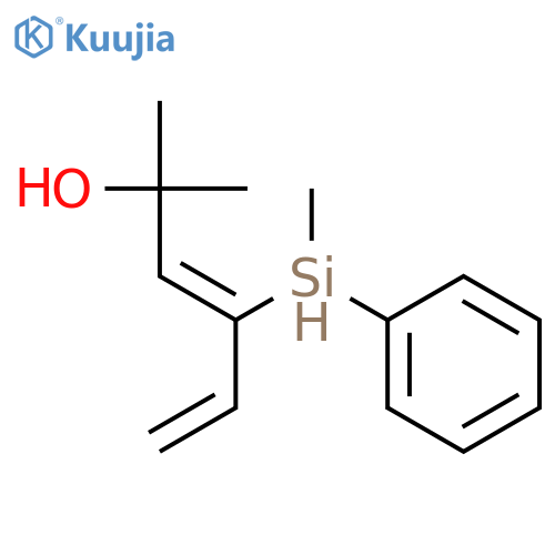 2-Methyl-4-[methyl(phenyl)silyl]hexa-3,5-dien-2-ol structure