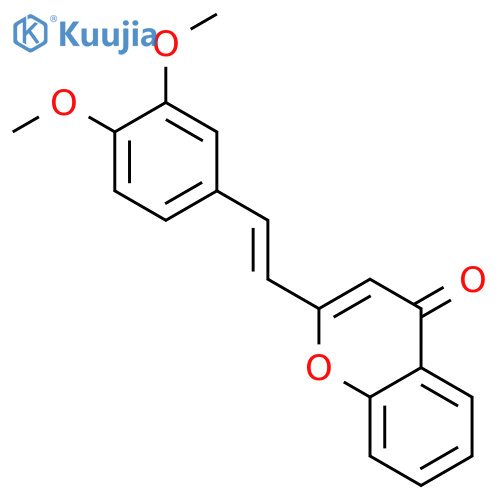 2-[2-(3,4-Dimethoxyphenyl)ethenyl]-4H-1-benzopyran-4-one structure