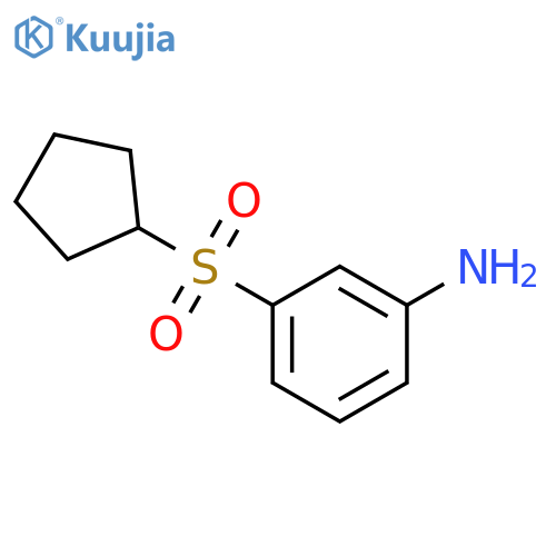 3-(cyclopentanesulfonyl)aniline structure