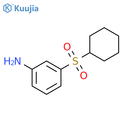 3-(cyclohexanesulfonyl)aniline structure