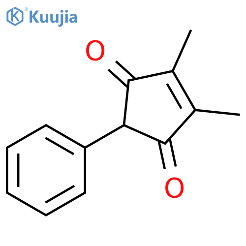 4-Cyclopentene-1,3-dione, 4,5-dimethyl-2-phenyl- structure