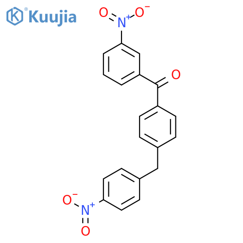 Methanone, (3-nitrophenyl)[4-[(4-nitrophenyl)methyl]phenyl]- structure
