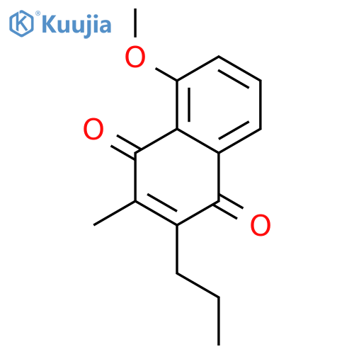 1,4-Naphthalenedione, 5-methoxy-3-methyl-2-propyl- structure
