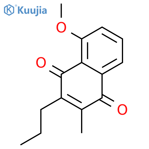 1,4-Naphthalenedione, 5-methoxy-2-methyl-3-propyl- structure