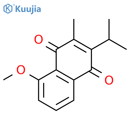 1,4-Naphthalenedione, 5-methoxy-3-methyl-2-(1-methylethyl)- structure