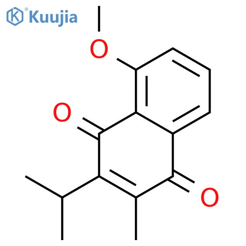 1,4-Naphthalenedione, 5-methoxy-2-methyl-3-(1-methylethyl)- structure