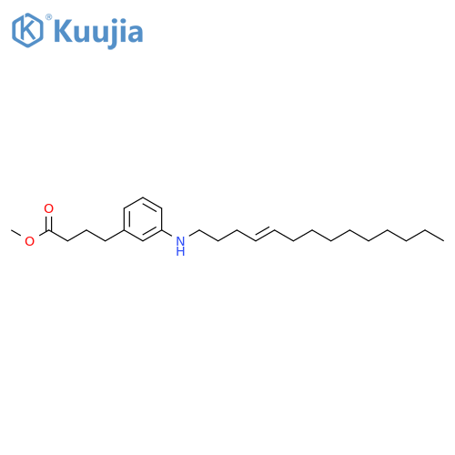 BENZENEBUTANOIC ACID, 3-(4-TETRADECENYLAMINO)-, METHYL ESTER structure
