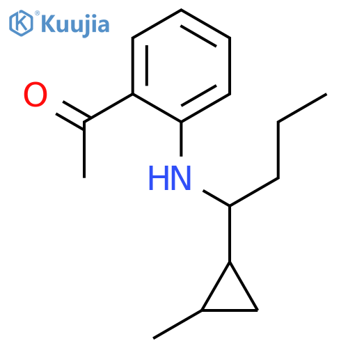 ETHANONE, 1-[2-[[1-(2-METHYLCYCLOPROPYL)BUTYL]AMINO]PHENYL]- structure