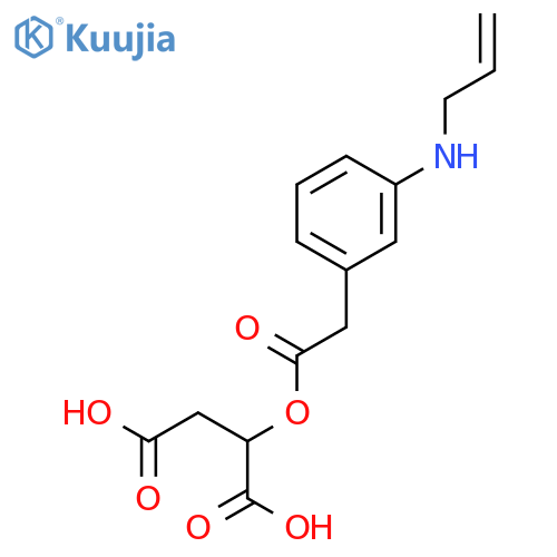 Butanedioic acid, [[[3-(2-propenylamino)phenyl]acetyl]oxy]- structure